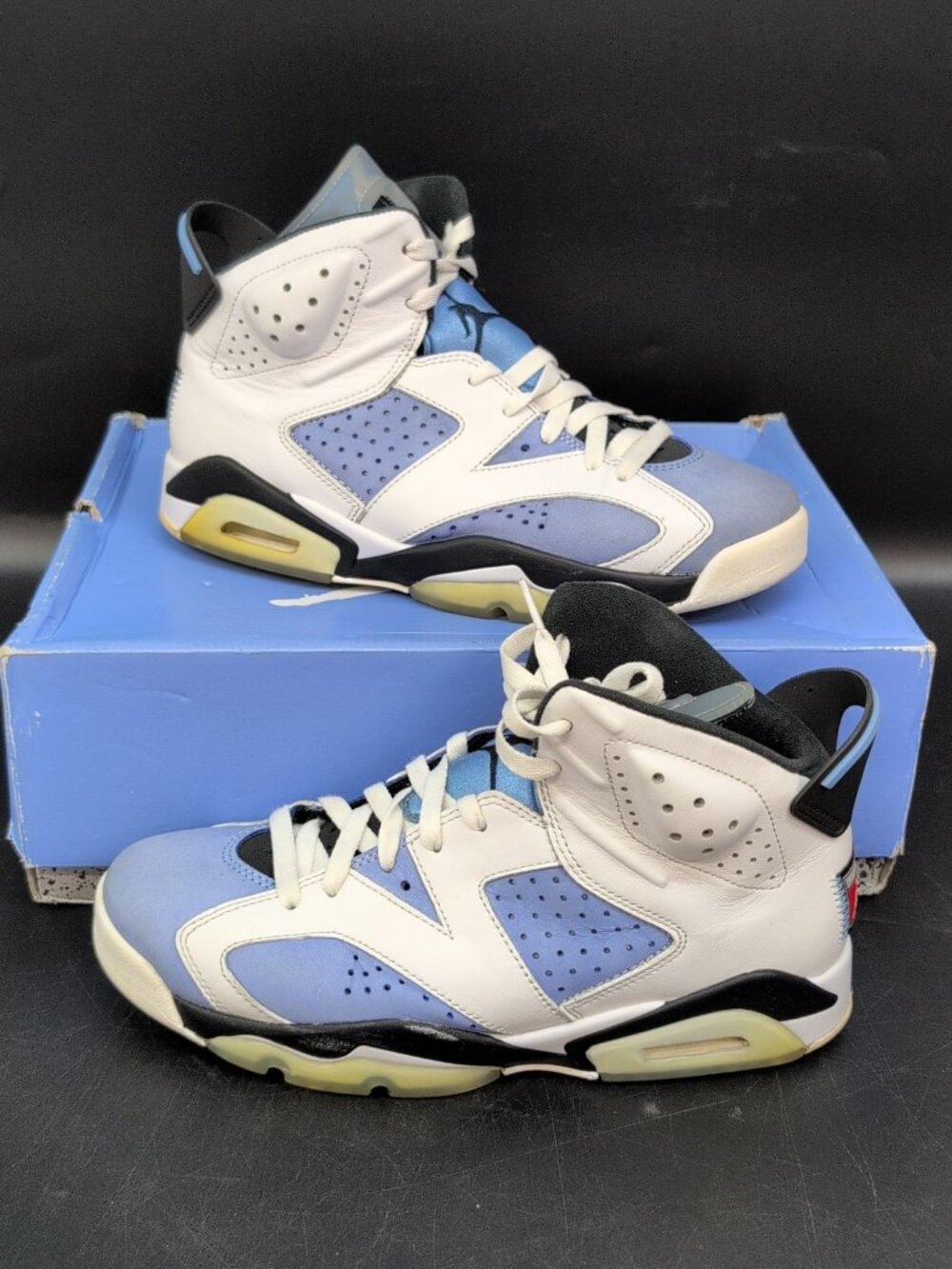 Nike Air Jordan 6 Retro Men's Basketball Shoes US 8.5 University Blue CT8529-410